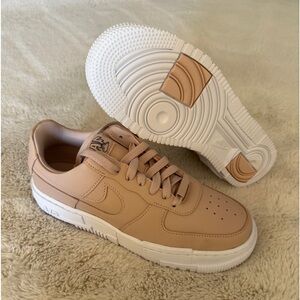 Pink Nike AF 1 platform